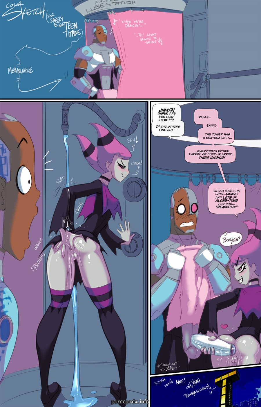 Fred Perry – Barely Eigh Teen Titans Adult Comics 013