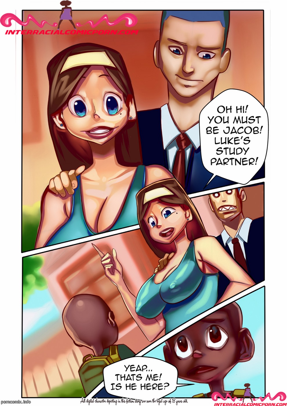 Friend’s mom- InterRacialporn Interracial Comics 001