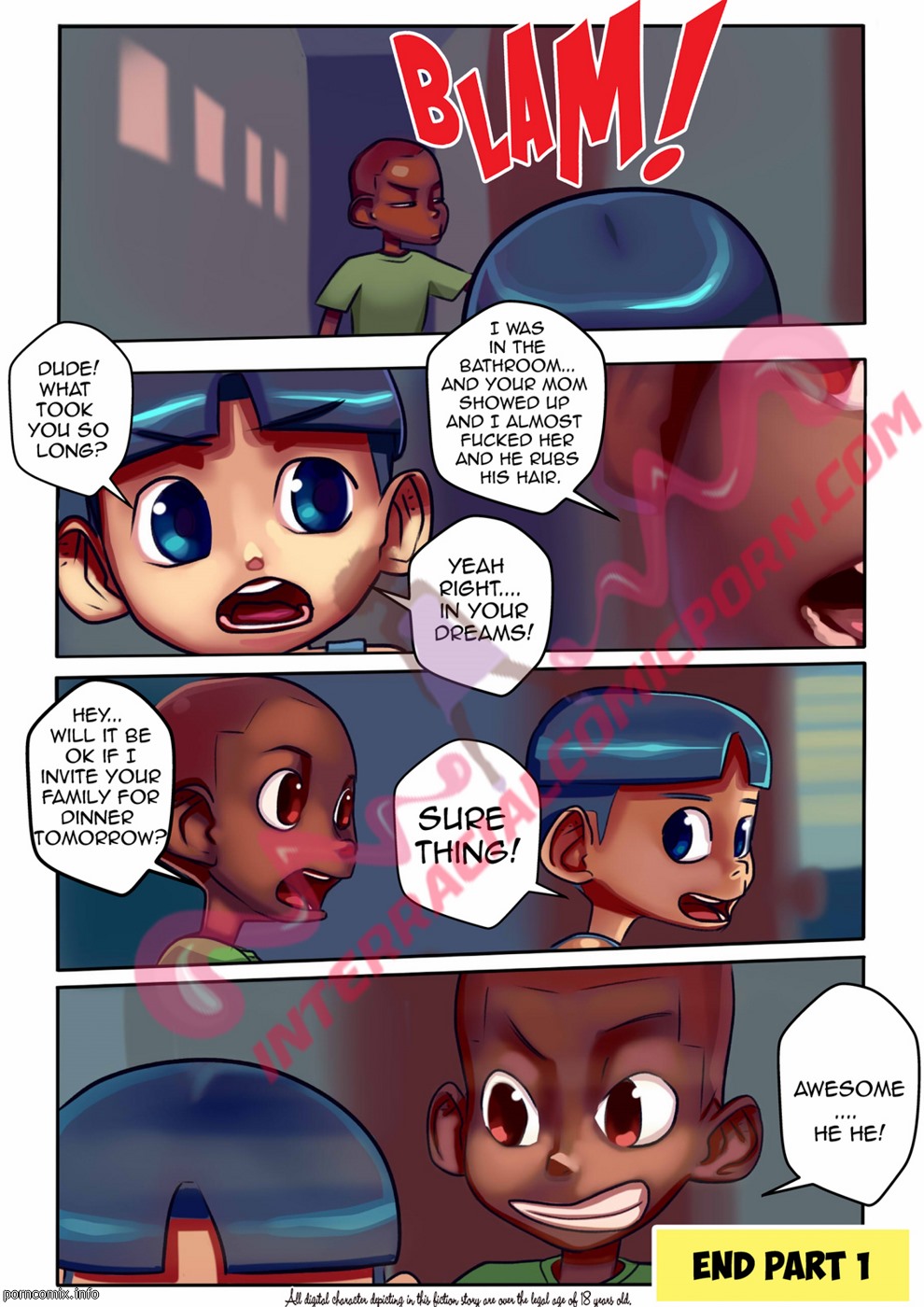 Friend’s mom- InterRacialporn Interracial Comics 012