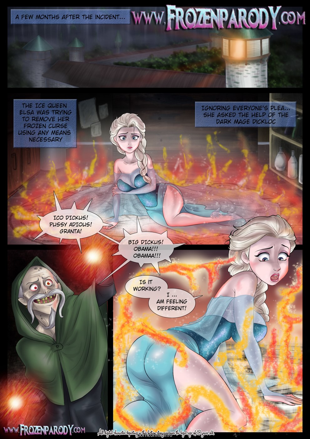 Frozen Parody-4 Adult Comics 001