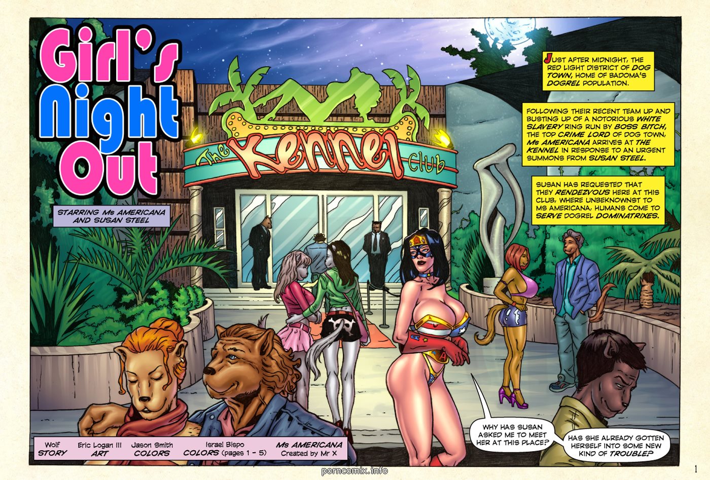 Girl’s Night Out- Superheroine Comixxx Porncomics 001