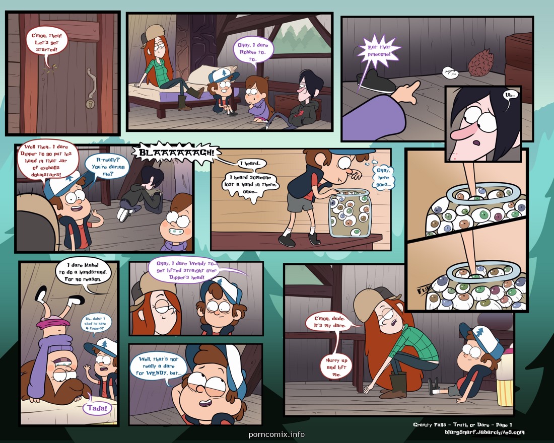 Gravity falls- Truth or dare Adult Comics 002