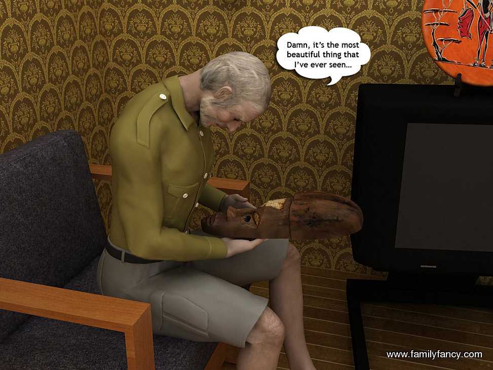 Hung granddaddy stretch girl’s little pink hole 3D Porn Comics 002