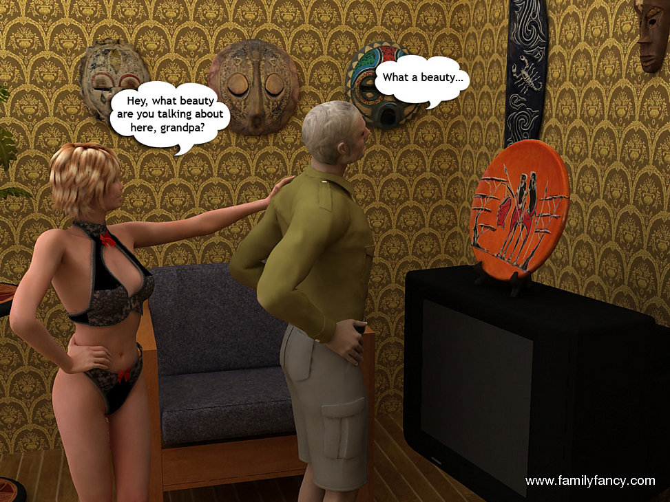 Hung granddaddy stretch girl’s little pink hole 3D Porn Comics 005