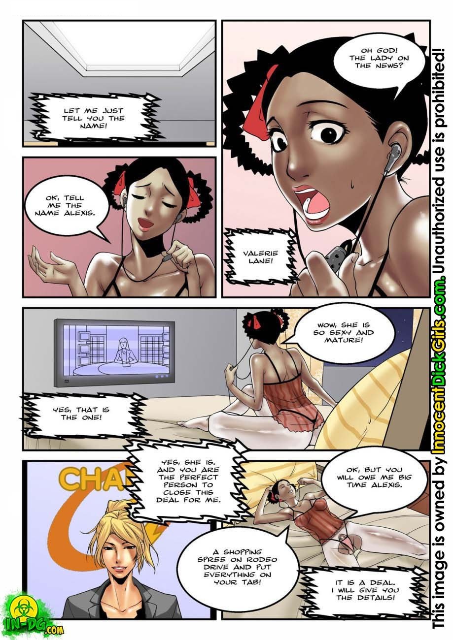 Innocent dickgirls – Evening News  (Porncomics) 003