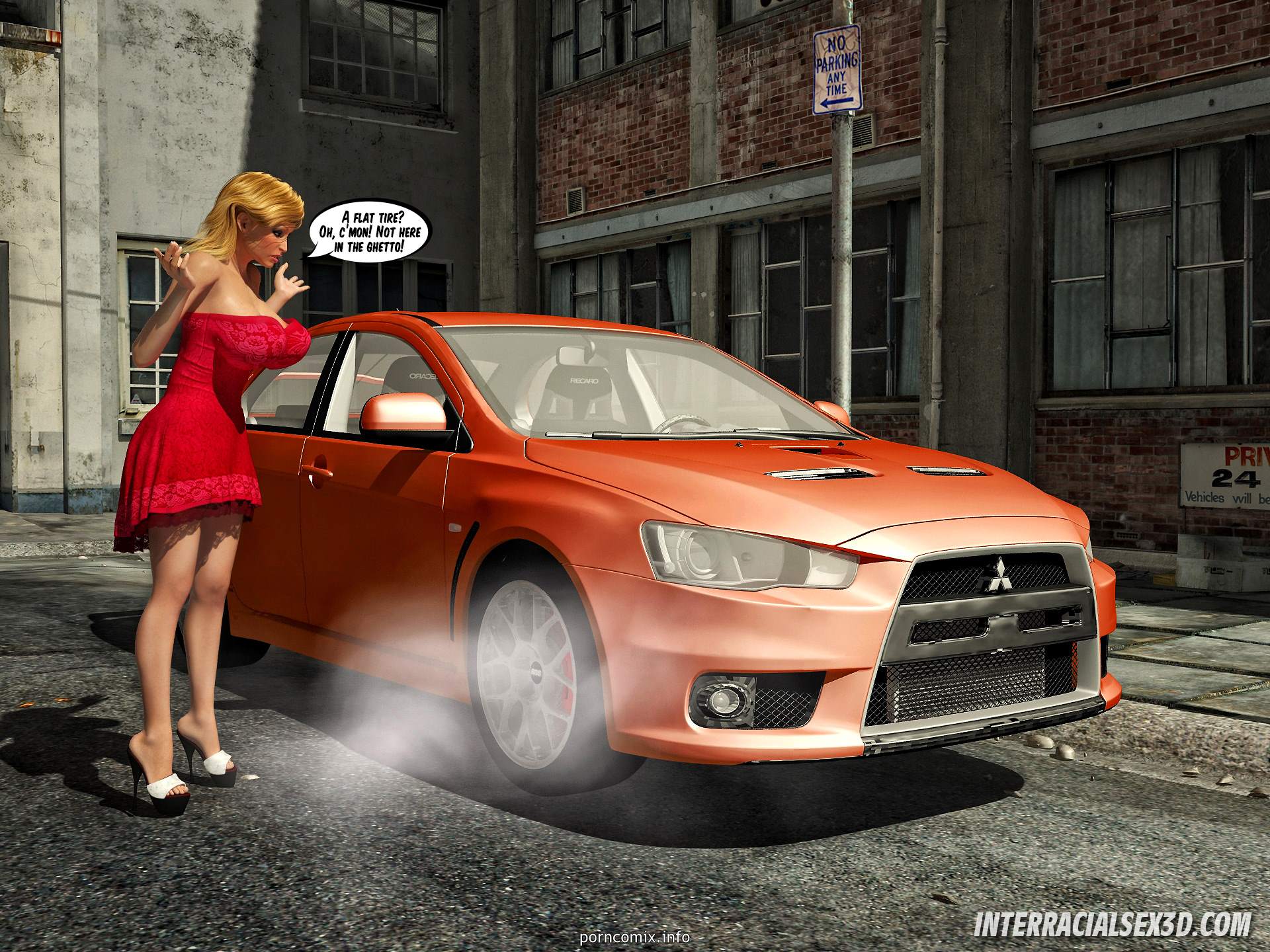 InterracialSex3D – Ghetto Pussy Riders 3D Porn Comics 001
