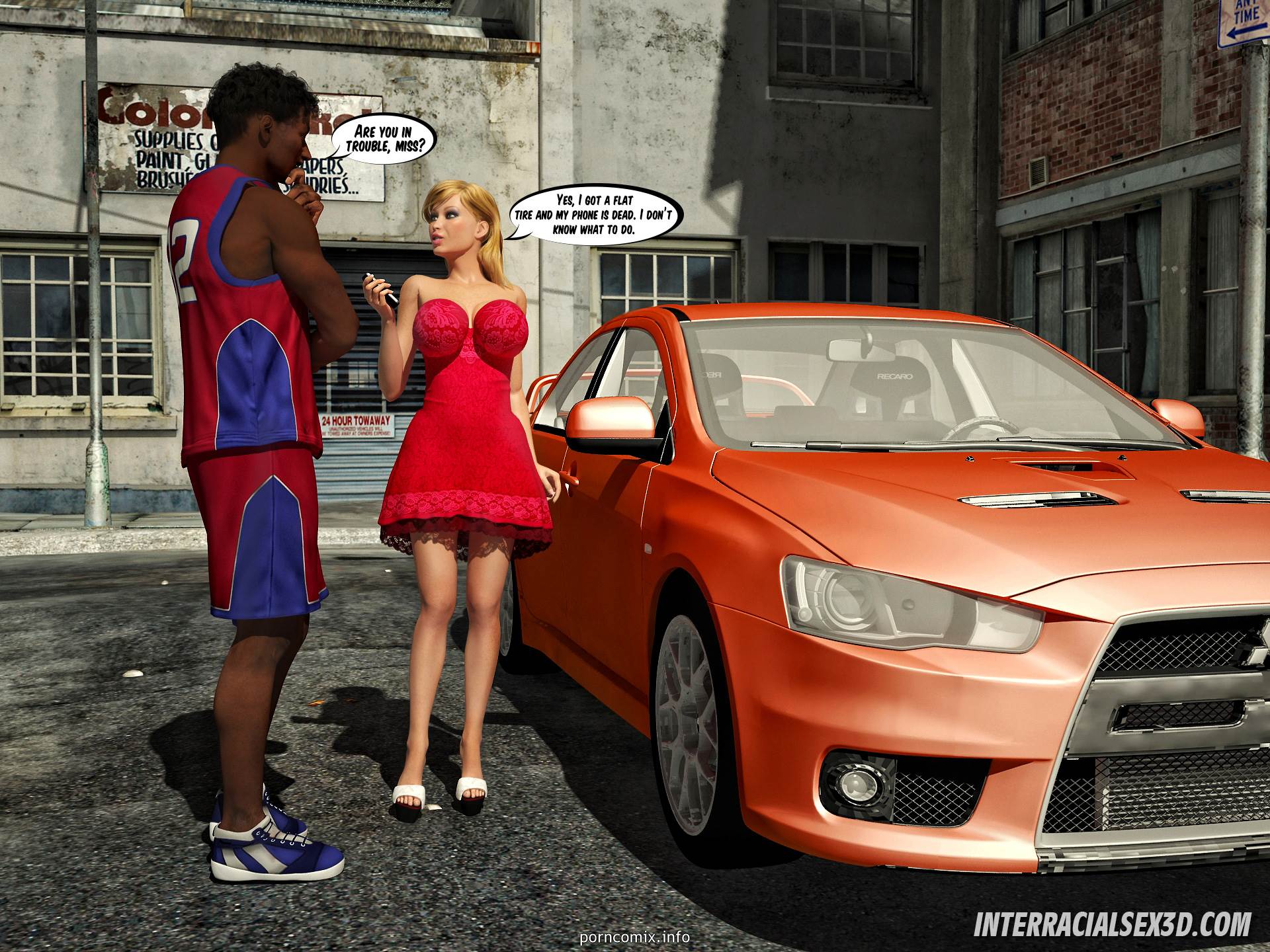 InterracialSex3D – Ghetto Pussy Riders 3D Porn Comics 003