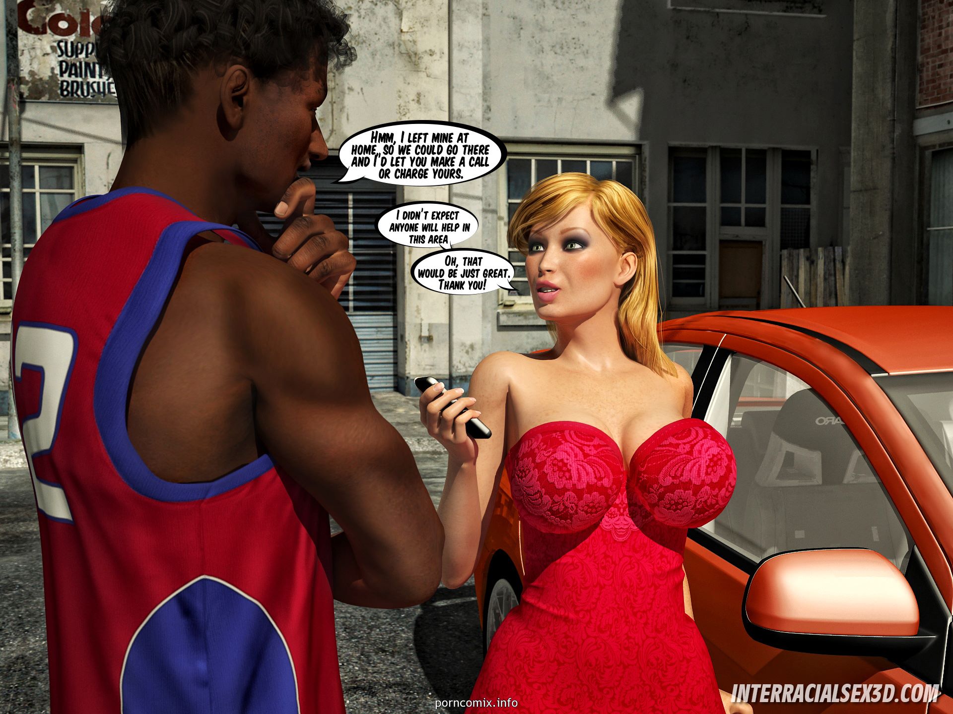InterracialSex3D – Ghetto Pussy Riders 3D Porn Comics 004