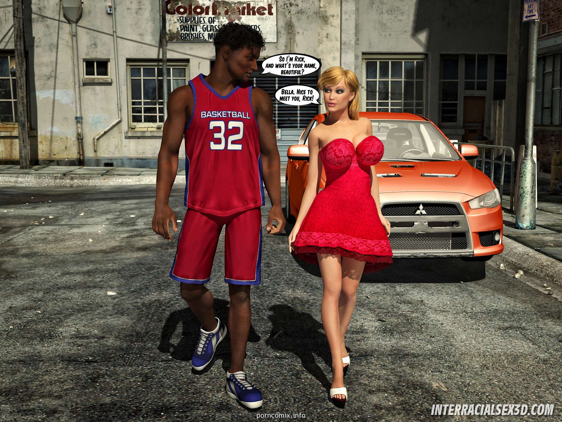 InterracialSex3D – Ghetto Pussy Riders 3D Porn Comics 005