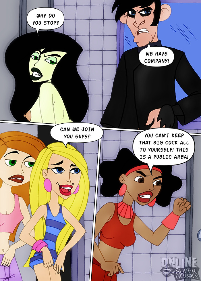 Kim Possible – In the Rest Room Adult Comics 006