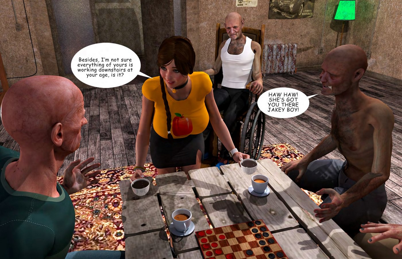 Lost Bet – Petra Helps The Elderly 3D Porn Comics 005