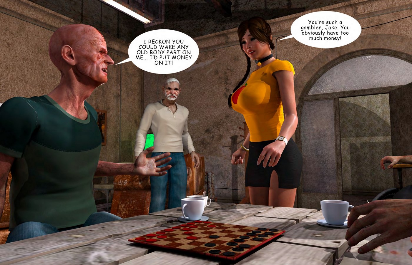 Lost Bet – Petra Helps The Elderly 3D Porn Comics 006