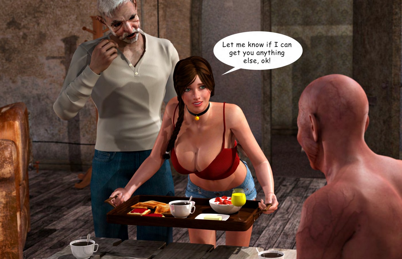 Lost Bet – Petra Helps The Elderly 3D Porn Comics 017