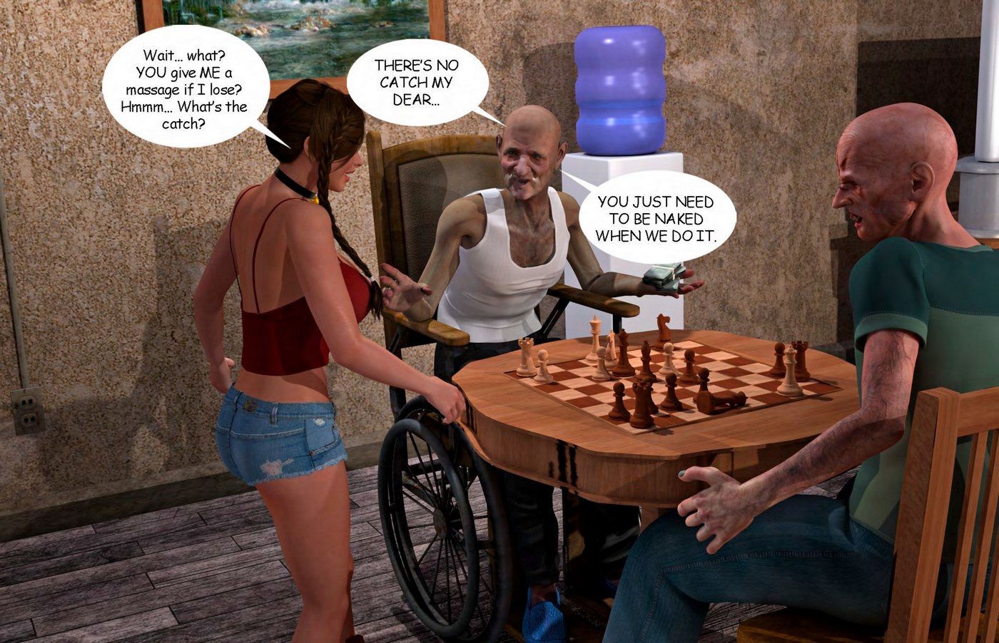 Lost Bet – Petra Helps The Elderly 3D Porn Comics 026