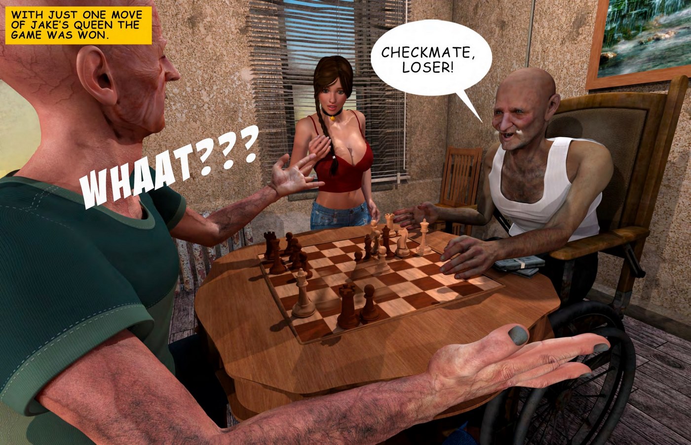 Lost Bet – Petra Helps The Elderly 3D Porn Comics 030