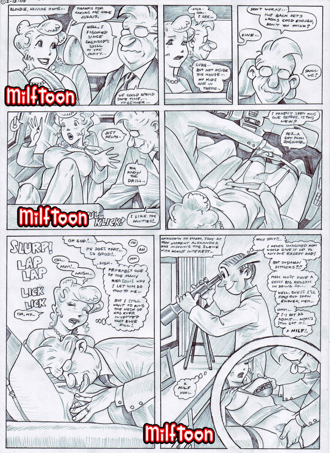 Milftoon – Pandora Box- Blondie  (Milftoon Comics) 001