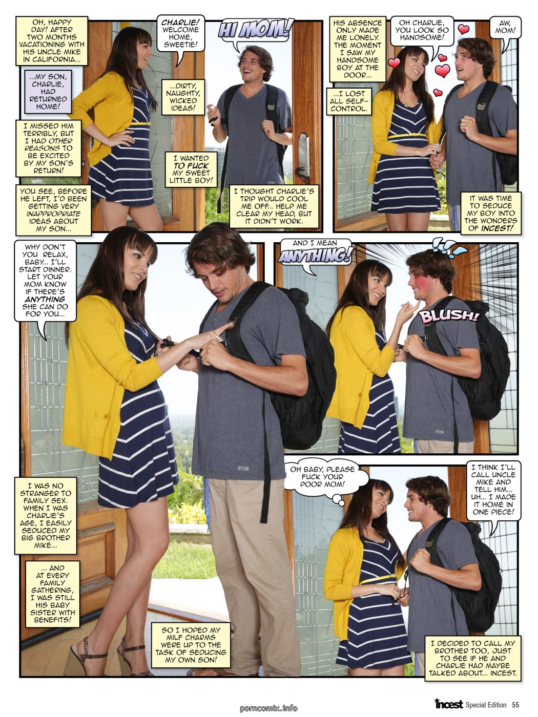 Mom’s Hot Pussy-  Candy 6  Comics 002