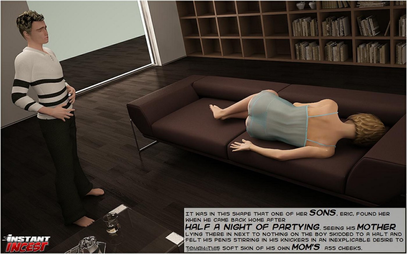 Mom’s Threesome with Sons-  3D Porn Comics 002