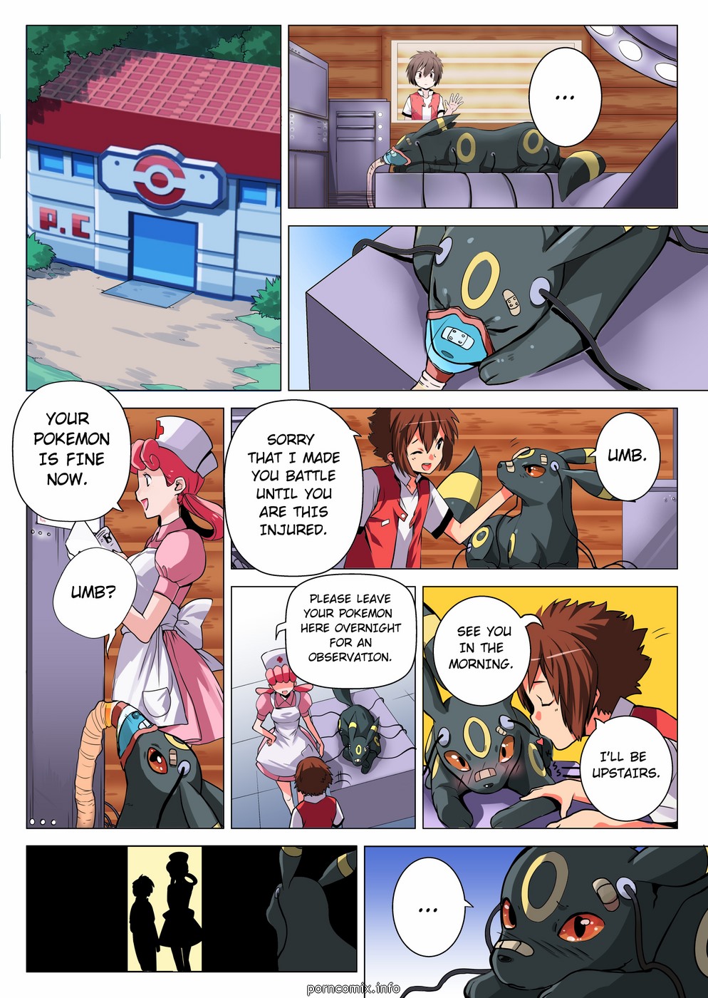 Night at the Pokemon Center Furry Comics 001