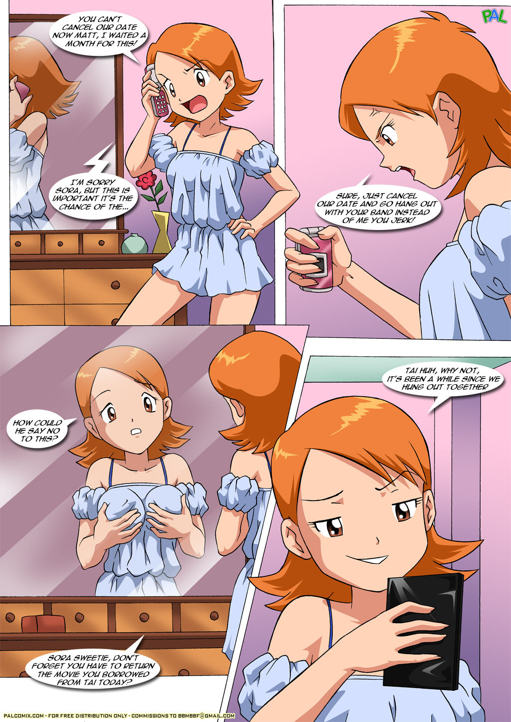 Palcomix – Movie Night at Tai’s  (Porncomics) 002