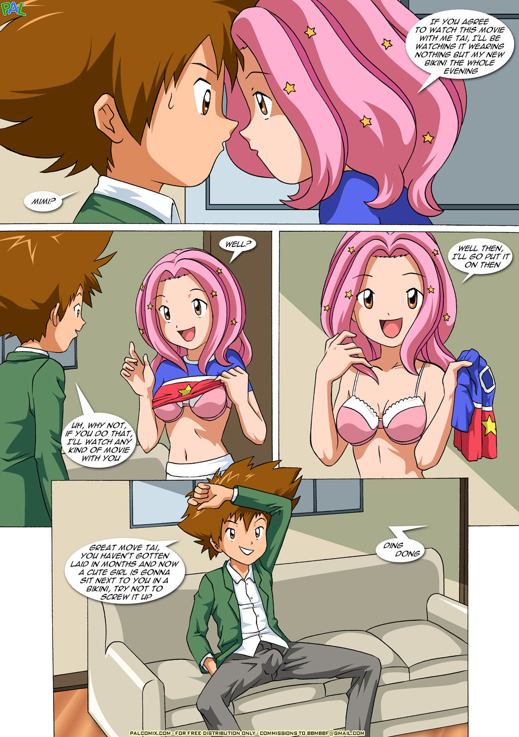 Palcomix – Movie Night at Tai’s  (Porncomics) 005