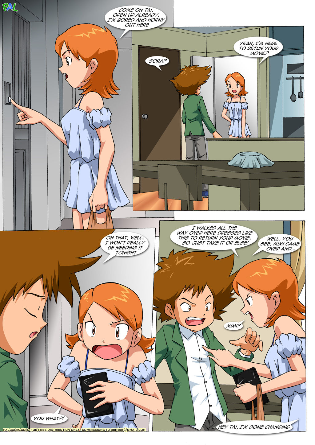 Palcomix – Movie Night at Tai’s  (Porncomics) 006