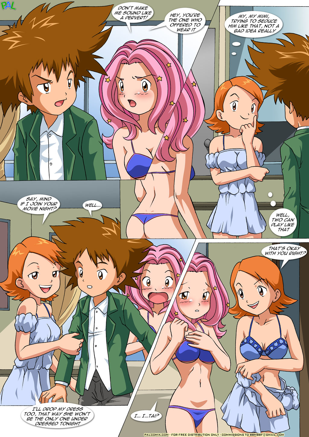 Palcomix – Movie Night at Tai’s  (Porncomics) 008