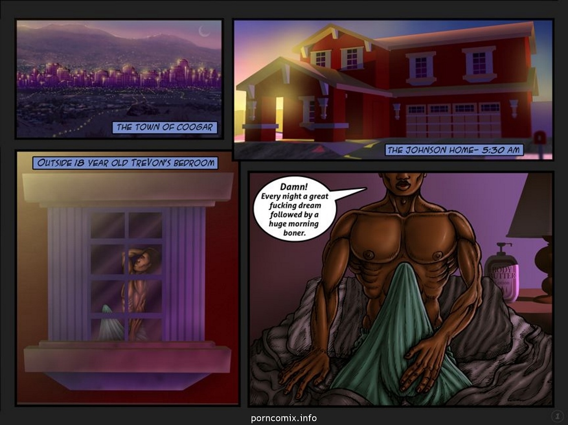 PleasureNight – The Cougars Of Coogar High Interracial Comics 002