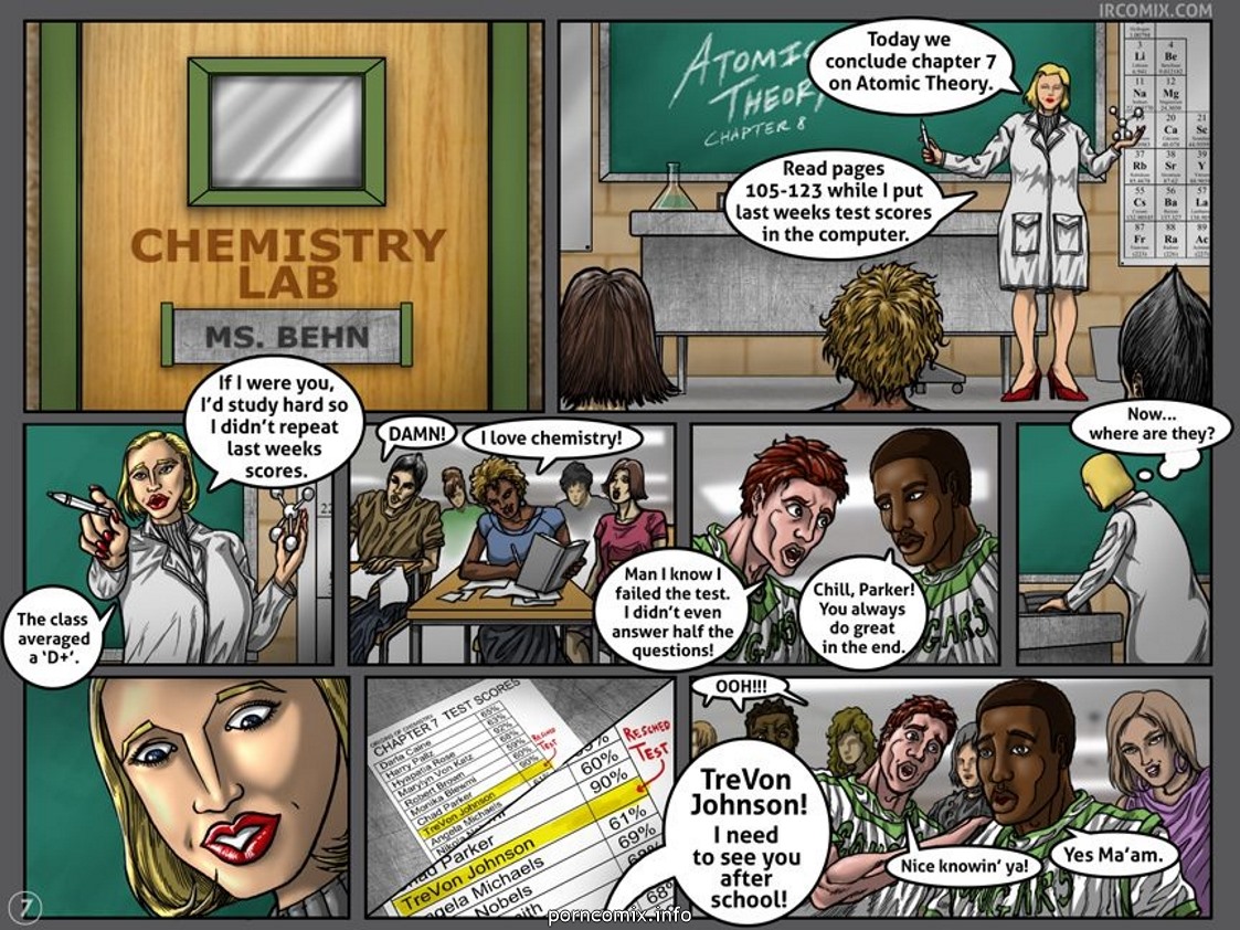 PleasureNight – The Cougars Of Coogar High Interracial Comics 008