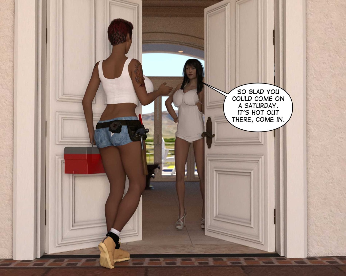 Redrobot3D – Plumbing Service Adult Comics 007