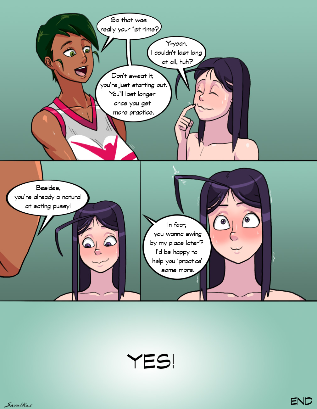 SavalKas – Ellie and Layla Adult Comics 012