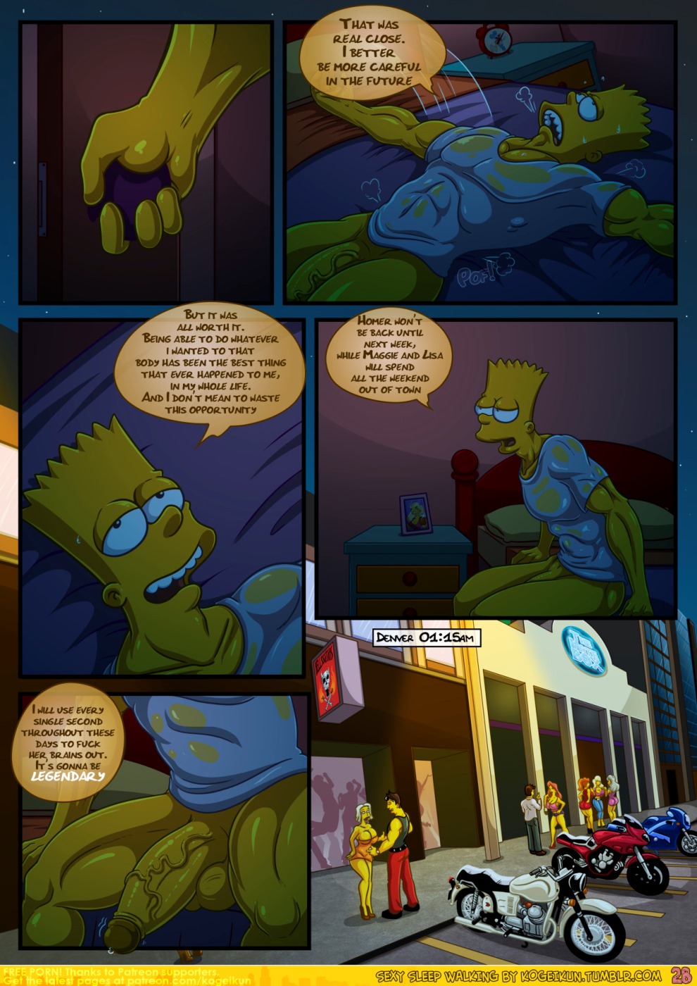Simpsons- Sexy Sleep Walking – Kogeikun Adult Comics 029