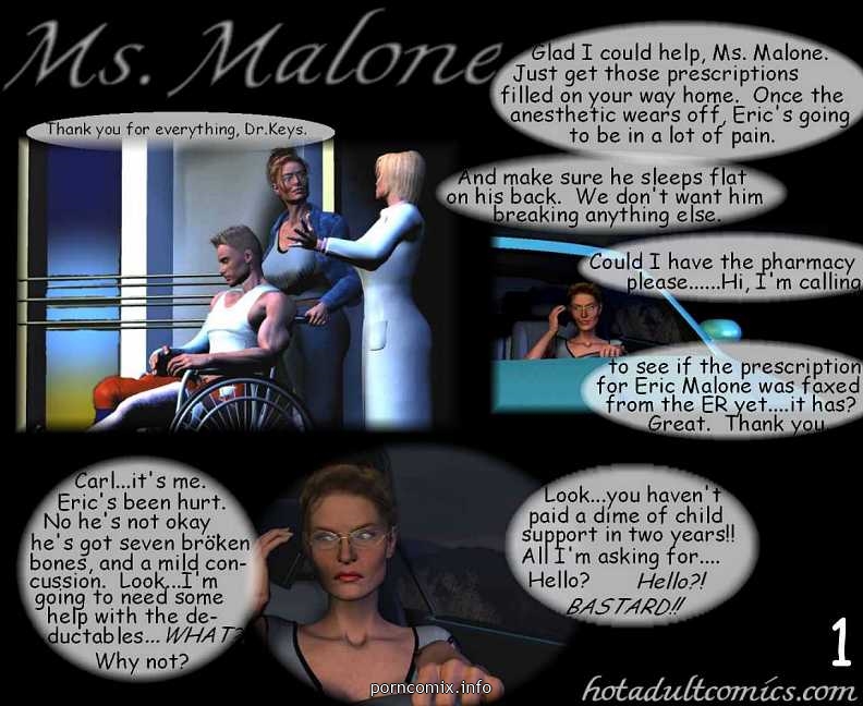 Son’s Big Dick- Mrs. Malone 1 3D Porn Comics 002