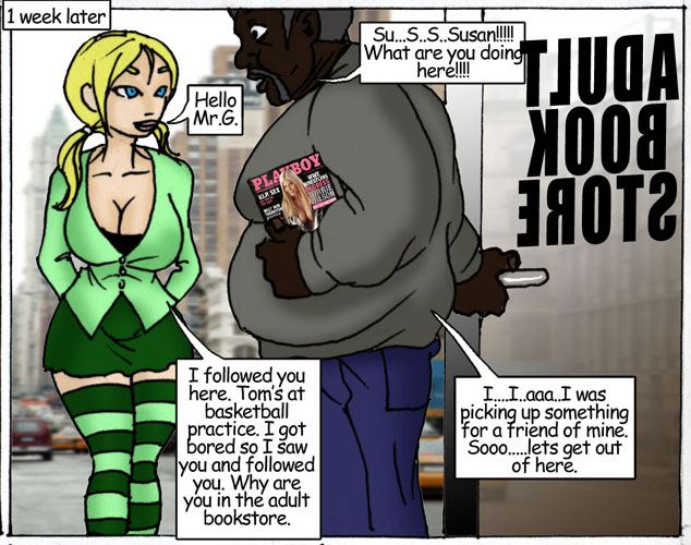 Son’s Hot Little Blonde- Illustrated interracial Interracial Comics 009