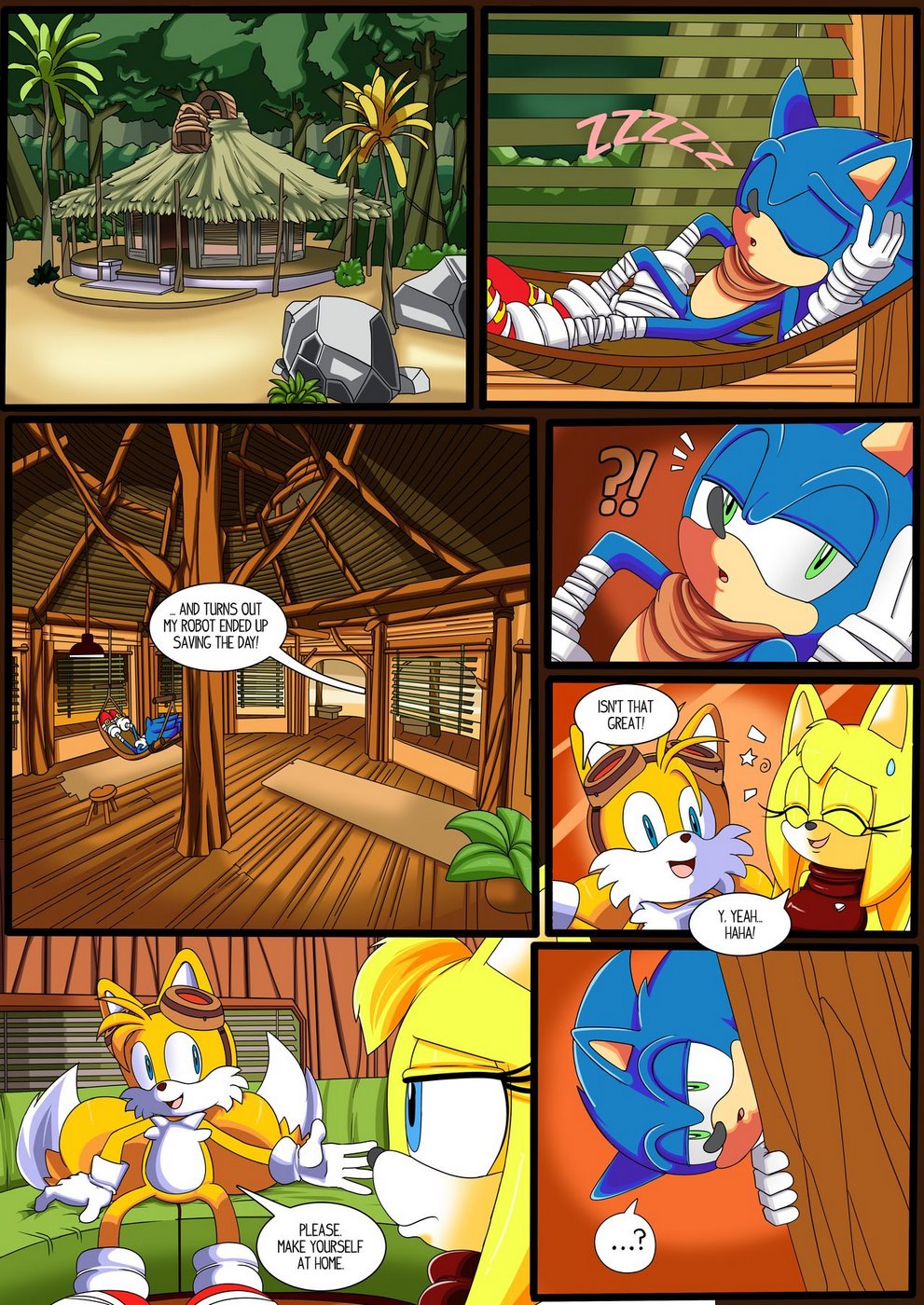 Sonic hedgehog- Zooey’s choice Adult Comics, Furry Comics 001