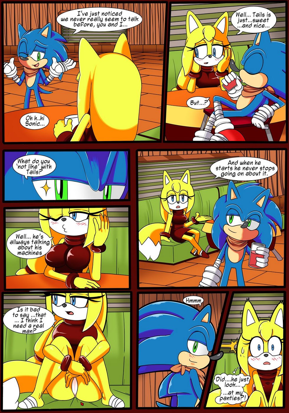 Sonic hedgehog- Zooey’s choice Adult Comics, Furry Comics 003