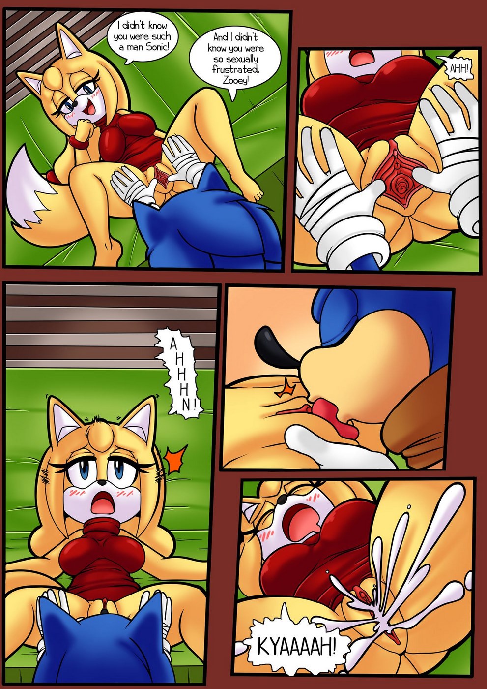 Sonic hedgehog- Zooey’s choice Adult Comics, Furry Comics 005