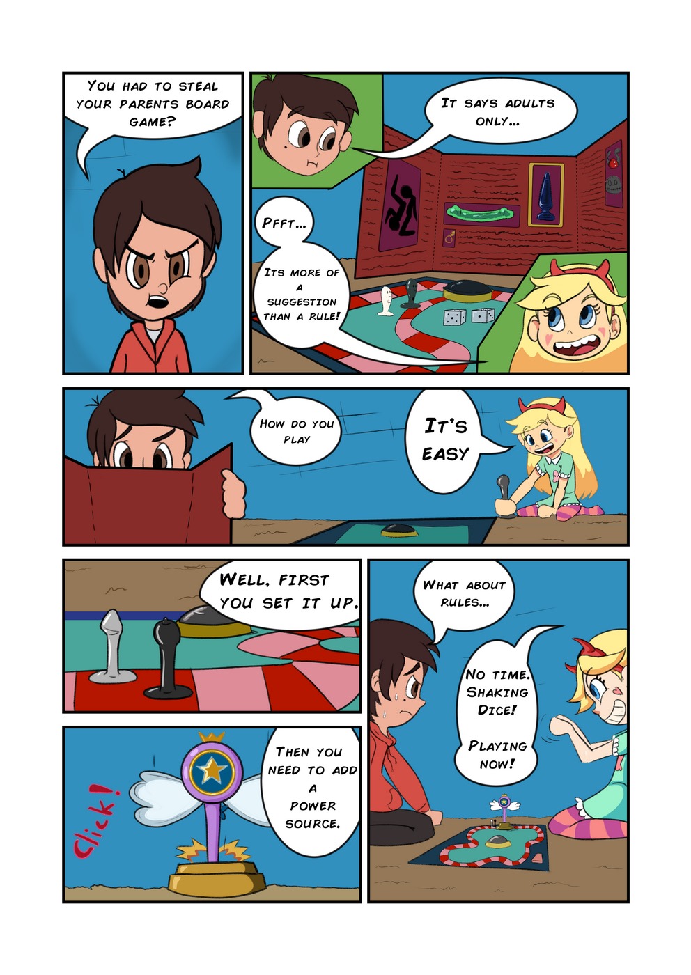 Star Vs The Forces Of Evil – Starus Board Game Adult Comics 004