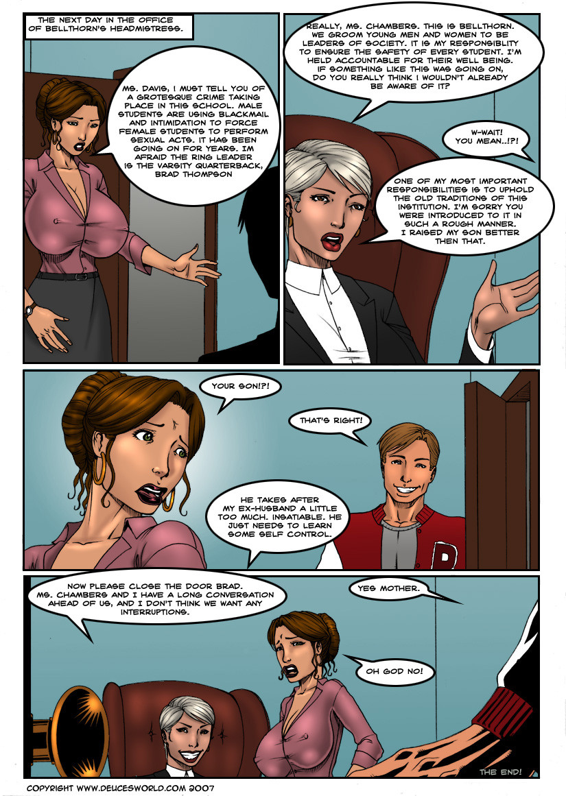 Teacher’s Hard Lessons- DeucesWorld  (Porncomics) 032