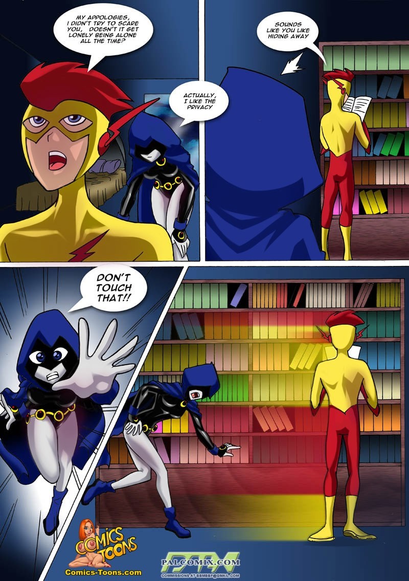 Teen Titans Comic – Raven vs Flash Adult Comics 002