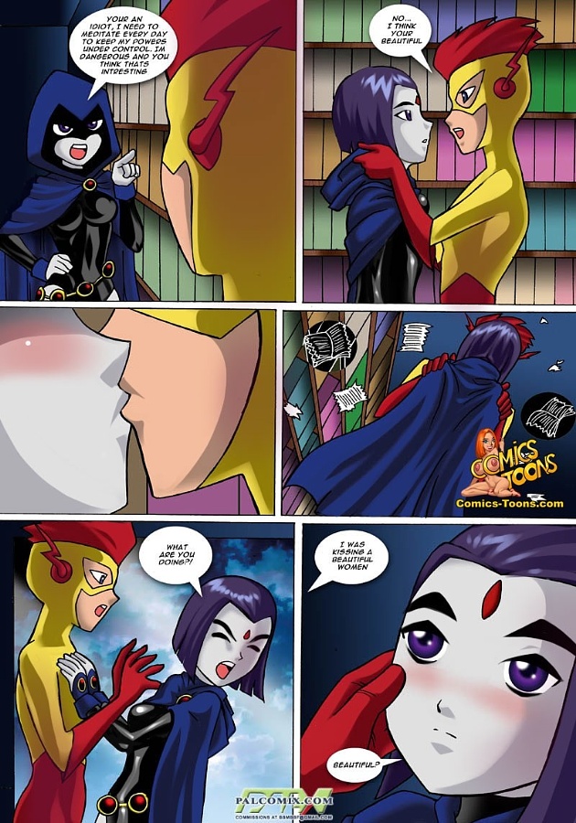 Teen Titans Comic – Raven vs Flash Adult Comics 004