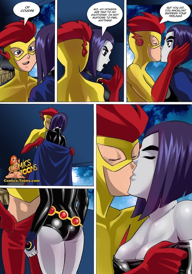 Teen Titans Comic – Raven vs Flash Adult Comics 005