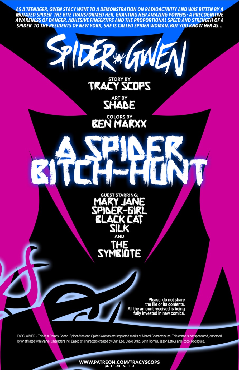 Tracey Scops – Gwenom- Spider Bitch Hunt Porncomics 002