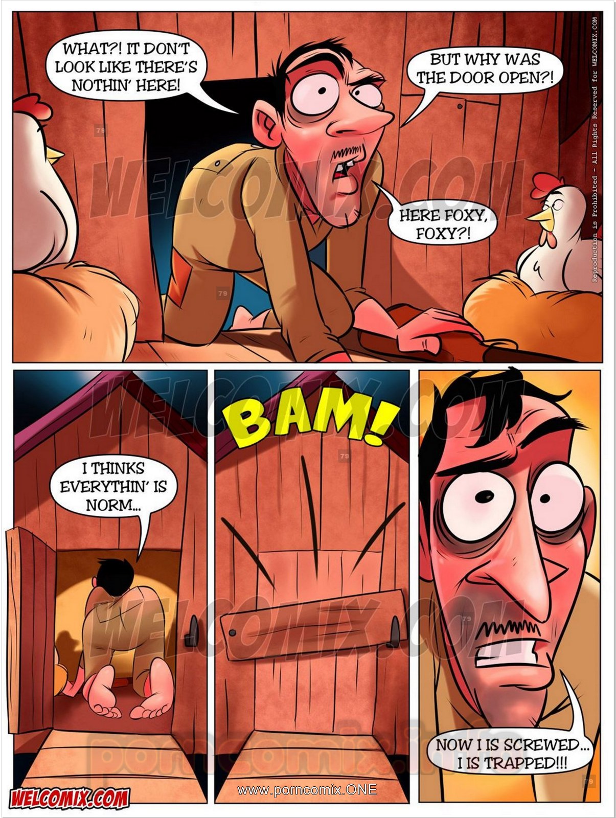 Welcomix-Hillbilly Gang 8- There’s a Fox in House  Comics 005