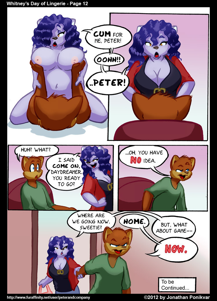 Whitney’s Day of Lingerie Furry Comics 012
