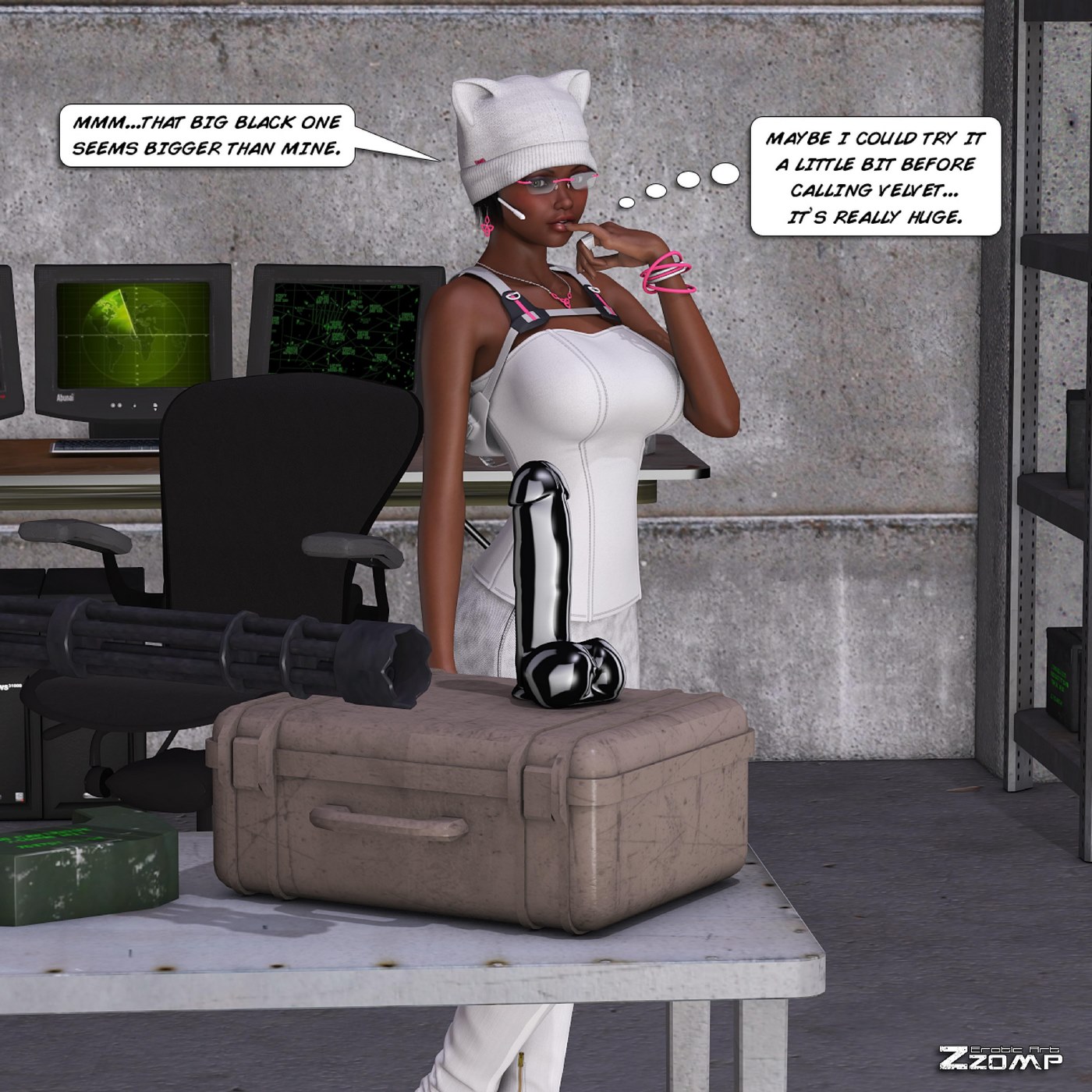 Zzomp – Kat & Velvet & Zombies 3D Porn Comics 024